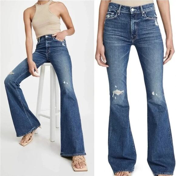 NWT Mother Superior The Super Cruiser Born To Bite Jeans Size 26 - Picture 1 of 9